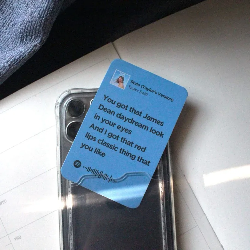 Lyric card Taylor Swift